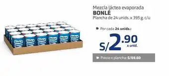Makro Mezcla láctea evaporada bonlé plancha de 24 unids. x 395 g. c/u oferta