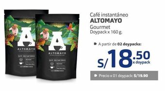 Makro Café instantáneo altomayo gourmet doypack x 160 g. oferta