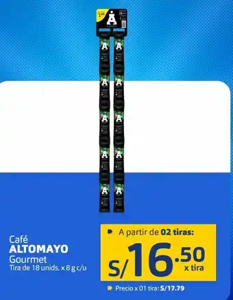 Makro Café altomayo gourmet tira de 18 unids. x 8 g c/u oferta