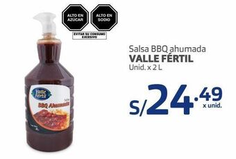 Makro Salsa bbq ahumada valle fértil unid. x 2 l oferta