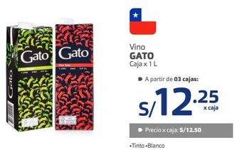 Makro Vino gato caja x 1 l oferta