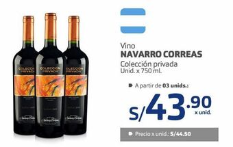 Makro Vino navarro correas colección privada unid. x 750 ml. oferta
