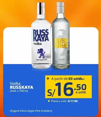 Makro Vodka russkaya unid. x 750 ml. oferta