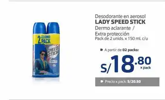 Makro Desodorante en aerosol lady speed stick oferta