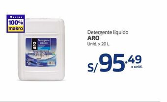 Makro Detergente líquido aro oferta