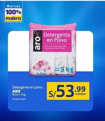 Makro Detergente en polvo aro oferta