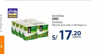 Makro Servilletas aro oferta