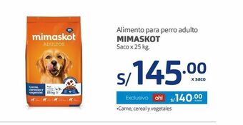 Makro Alimento para perro adulto mimaskot oferta