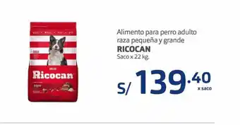 Makro Alimento para perro adulto raza pequeña y grande ricocan oferta