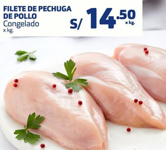 Makro Filete de pechuga de pollo congelado x kg. oferta