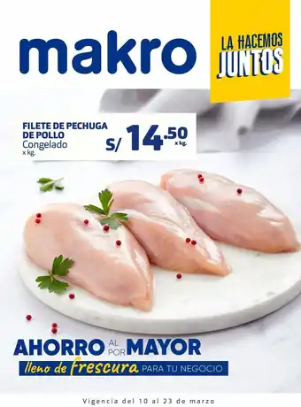 Makro Pechuga de pollo oferta
