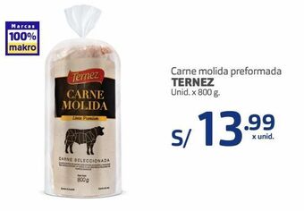 Makro Carne molida preformada ternez unid. x 800 g oferta