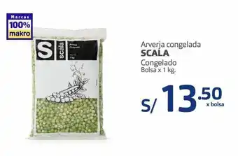 Makro Arverja congelada scala congelado bolsa x 1 kg. oferta