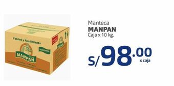 Makro Manteca manpan caja x 10 kg. oferta