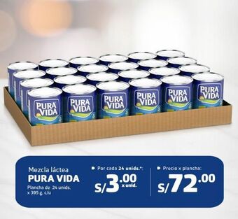 Makro Mezcla láctea pura vida plancha de 24 unids. x 395 g. c/u oferta