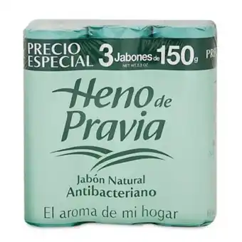 Tottus Heno de pravia pack jabón antibacterial 150 gr oferta