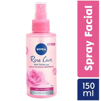 Tottus Nivea mist spray roses 150ml oferta