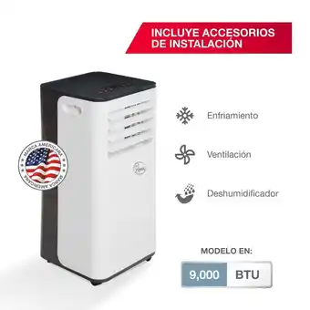 Tottus Aire acondicionado portatil jhs a016 09k oferta