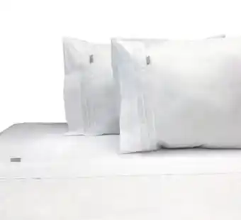 Tottus Juego sabanas blanco queen 220h algodón oferta