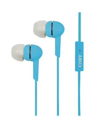 Tiendas EFE Audífono in ear coby con micrófono - azul oferta