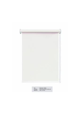 Tiendas EFE Cortina rollers blackout cero luz crema oferta