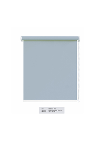 Tiendas EFE Cortina rollers blackout cero luz gris oferta