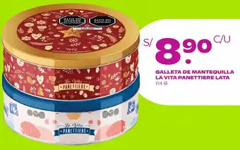 Tambo Galleta de Mantequilla la Vita Panettiere Lata 114g oferta
