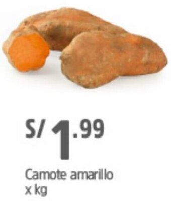 Plaza Vea Camote Amarillo oferta