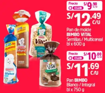 Plaza Vea Bimbo Blanco 750g oferta