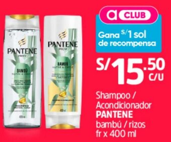Plaza Vea Shampoo /Acondicionador Pantene 400ml oferta