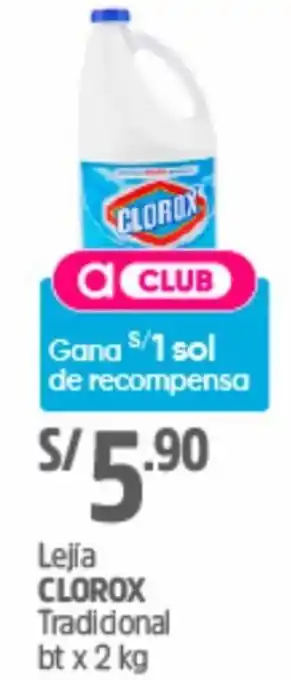 Plaza Vea Lejia Clorox Tradicional 2kg oferta