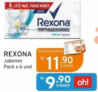 Mifarma Rexona Jabones Pack 6 Unid oferta
