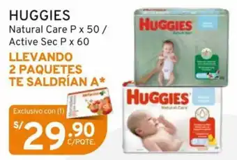Mifarma Huggies Natural Care Px50 / Active Sec P x 60 oferta