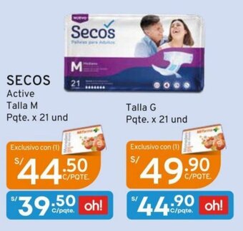 Mifarma Secos Active Talla G 21 und oferta