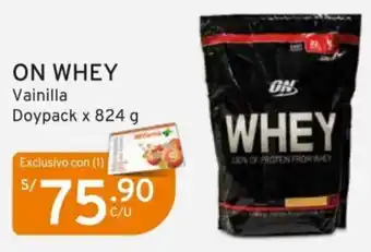 Mifarma On Whey Vainilla Doypack 824g oferta