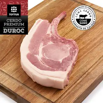 Tottus Tomahawk de cerdo duroc oferta
