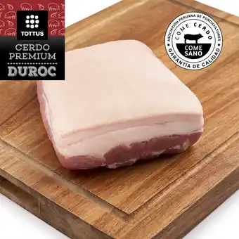 Tottus Panceta tecla con piel de cerdo duroc oferta