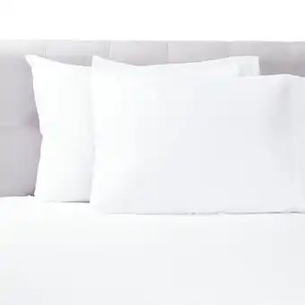 Tottus Pack x2 fundas de almohada solida blanca oferta