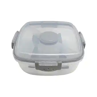 Tottus Esc contenedor ensaladera 1l gri oferta
