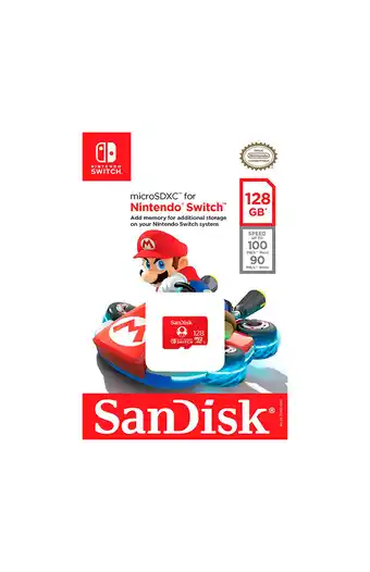 Tiendas EFE Memoria micro sdxc de128 gb 100 mb x 90 escritura para nintendo switch oferta