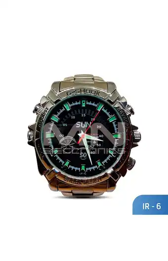 Tiendas EFE Reloj cámara infrarrojo espía mn electronics 16gb ir6 acero2 oferta