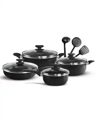 Tiendas EFE Set de ollas antiadherentes fz-1625t-2 negro oferta