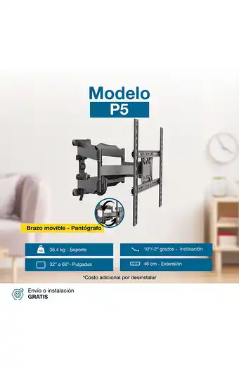 Tiendas EFE Rack reforzado de tv d'kaza p5 32"-60" oferta