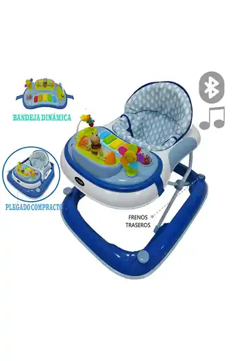 Tiendas EFE Andador musical c/ bluetooth abejita az oferta