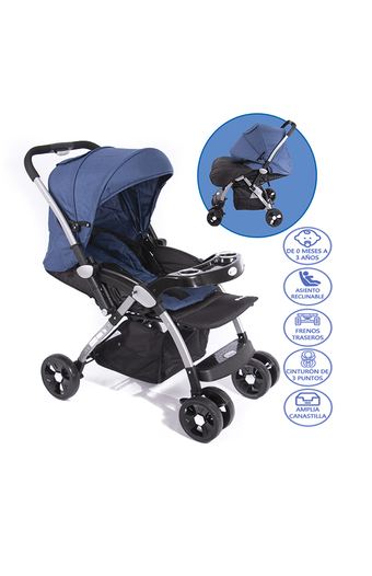 Tiendas EFE Coche mecedor ebaby kuper azul oferta