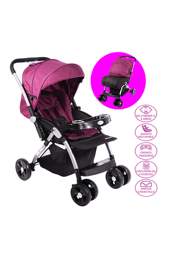 Tiendas EFE Coche mecedor ebaby kuper rosado oferta