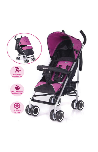 Tiendas EFE Coche bastón ebaby travis rosado oferta