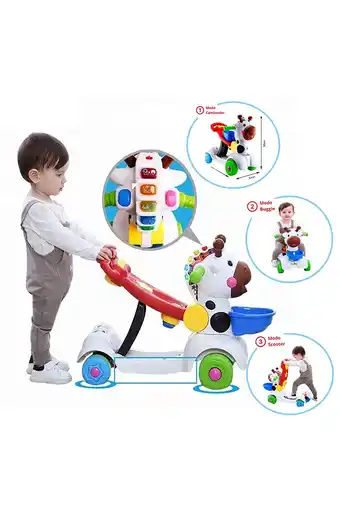 Tiendas EFE Correpasillos cam scooter 3 en 1 zebra oferta