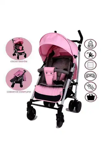 Tiendas EFE Coche bastón deportivo babygo nitro - rosado oferta