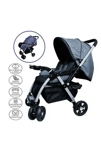 Tiendas EFE Coche mecedor ebaby rossi - azul oferta